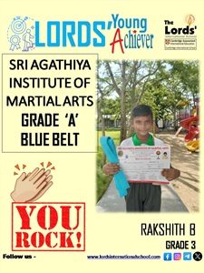 sri agathiya institute of grade 'a' blue belt