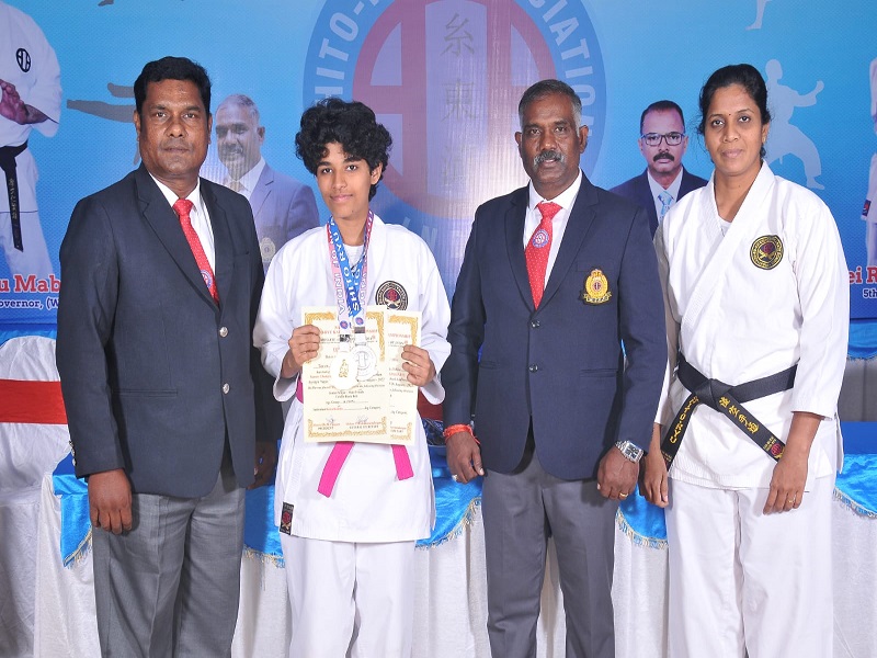 National Karate Championship Held At Bangalore On 6Th August 2022 Tanya Of (Grade 11) Won Gold Medal